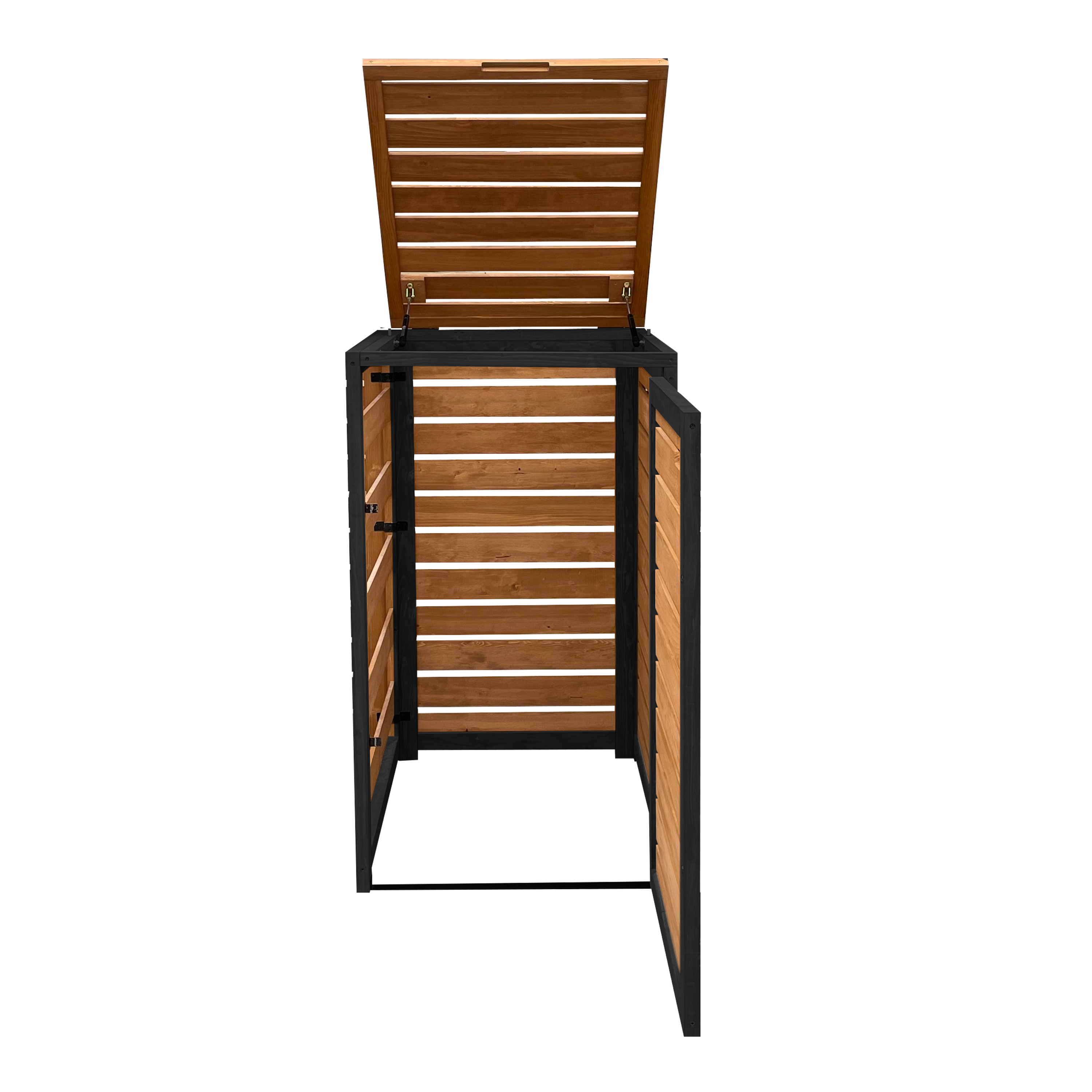 AXI Lex Wooden Bin Storage Brown/Black - 1 bin