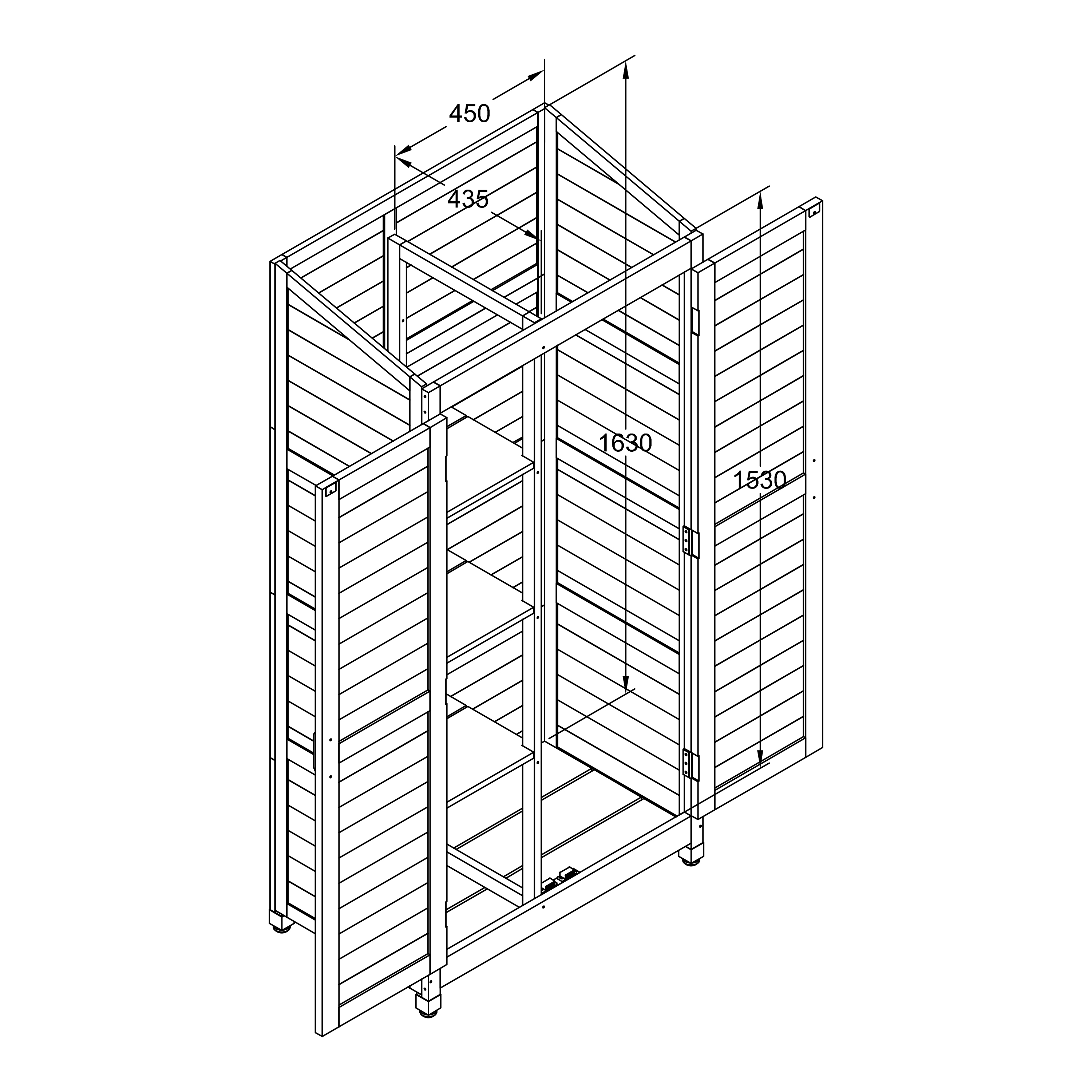 AXI Hugo Storage Cabinet Brown
