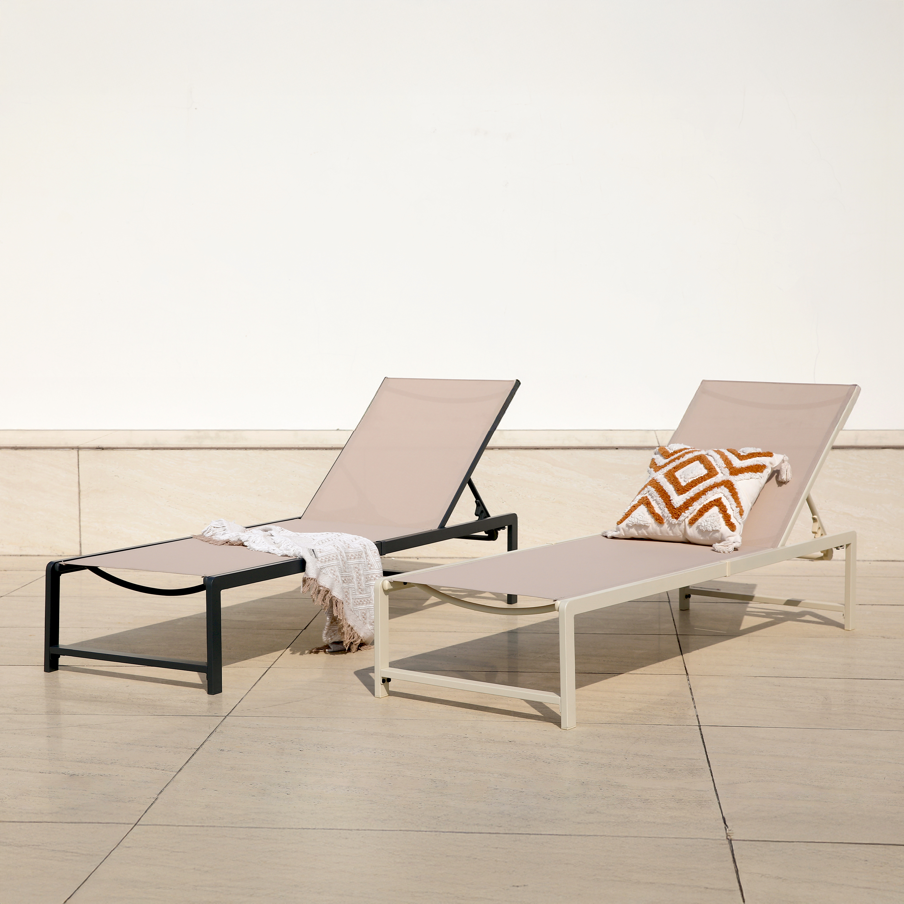AXI Zane Sunbed Anthracite/Brown