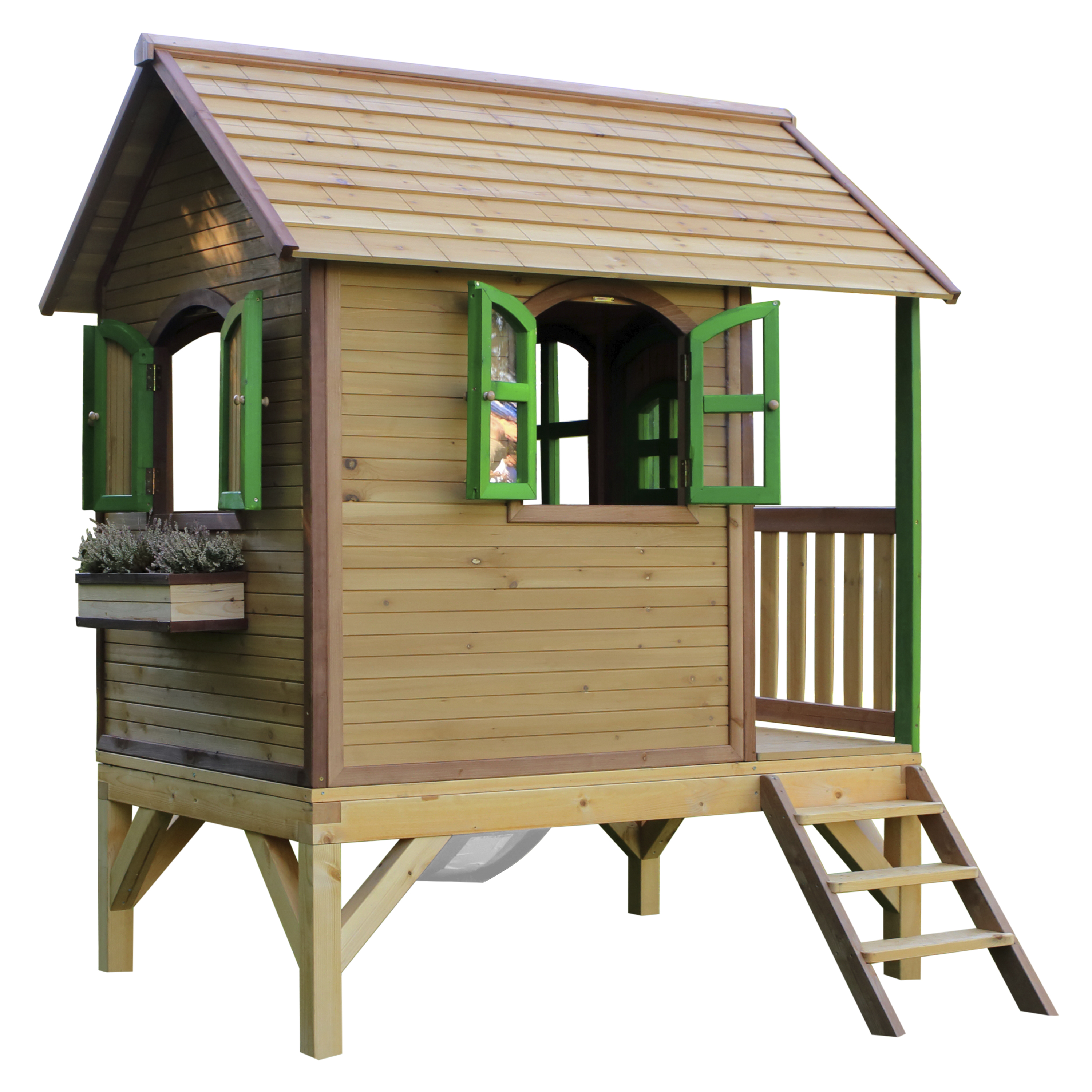 AXI Tom Playhouse Brown/Green - White Slide