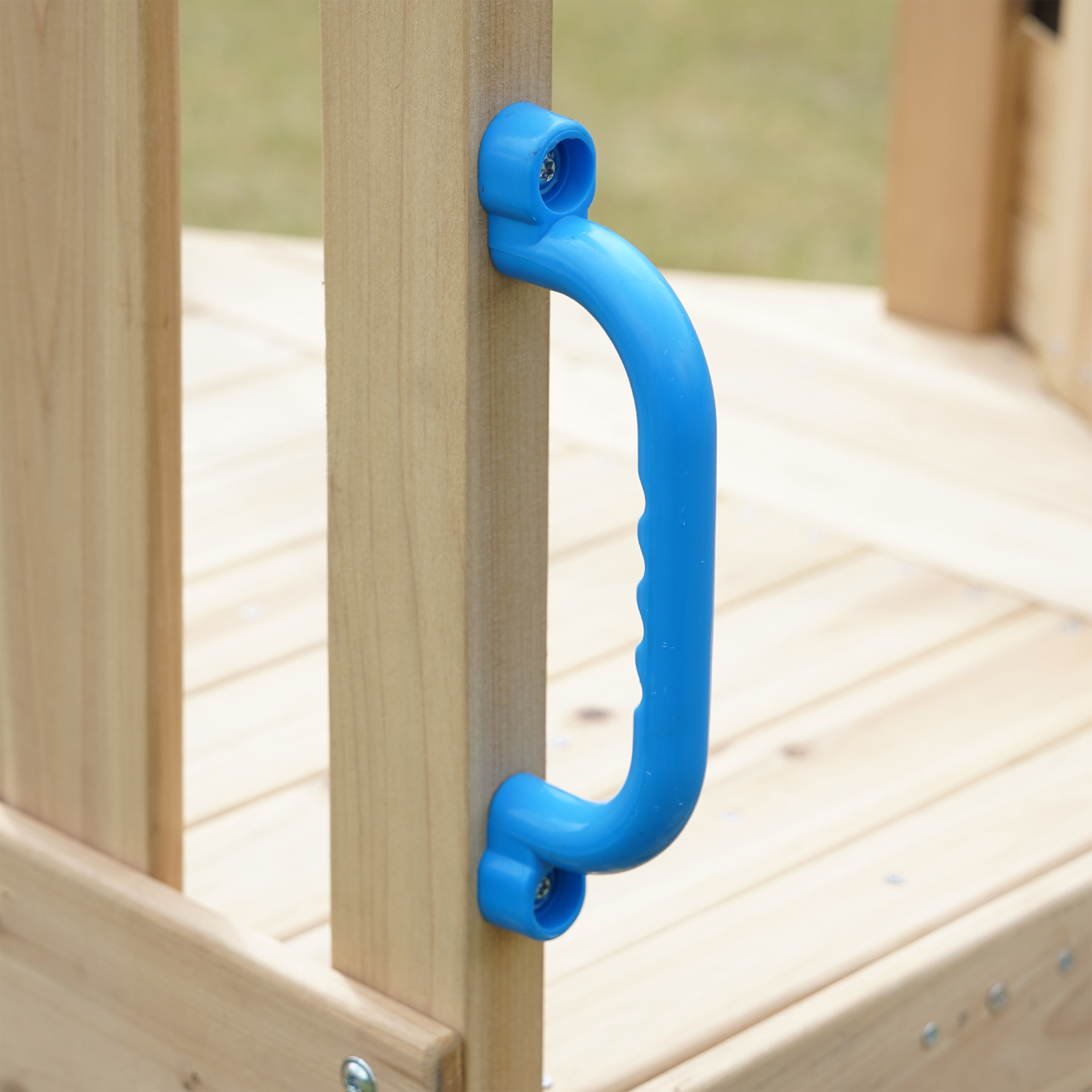 AXI Timo Mini Climbing Frame with Baby Swing. Climbing Wall and Chalkboard – Cream Slide