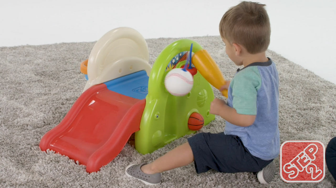 Thumbnail Step2 Sports-Tastic Activity Center - Speeltoestel met glijbaan voor dreumesen en peuters