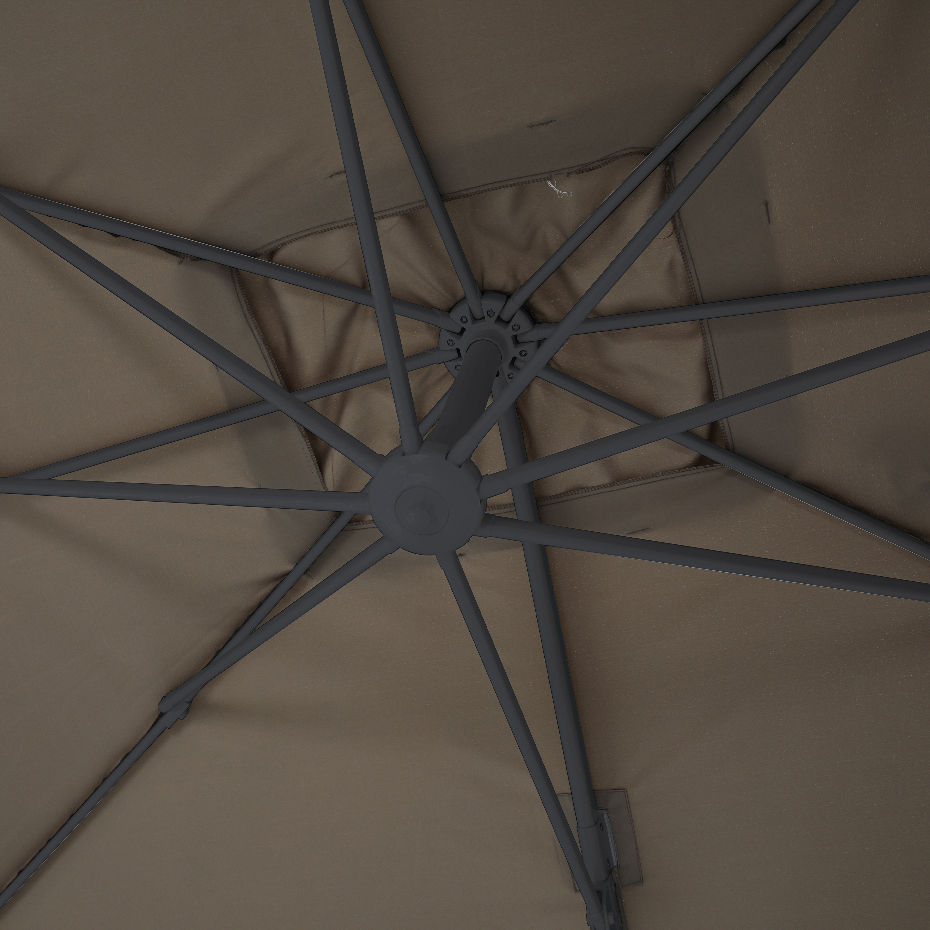 AXI Marisol Cantilever Parasol Ø 300cm Round - Grey/Taupe