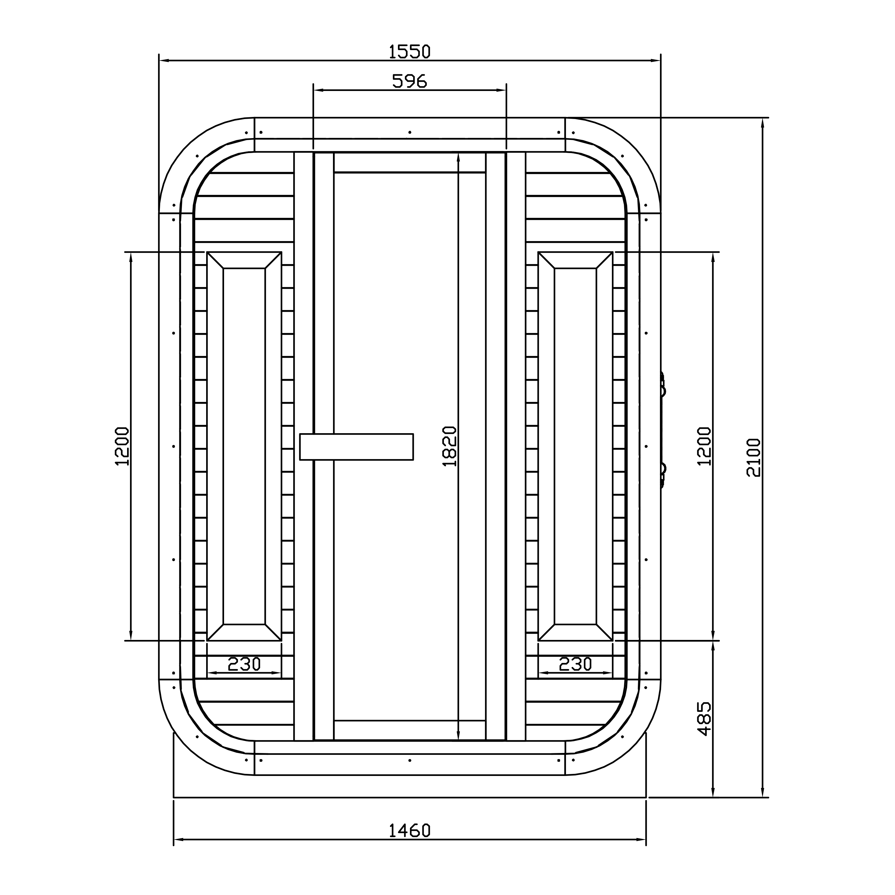 AXI Cube Outdoor Sauna Thermowood 2-4 Persons - excl. Sauna Heater