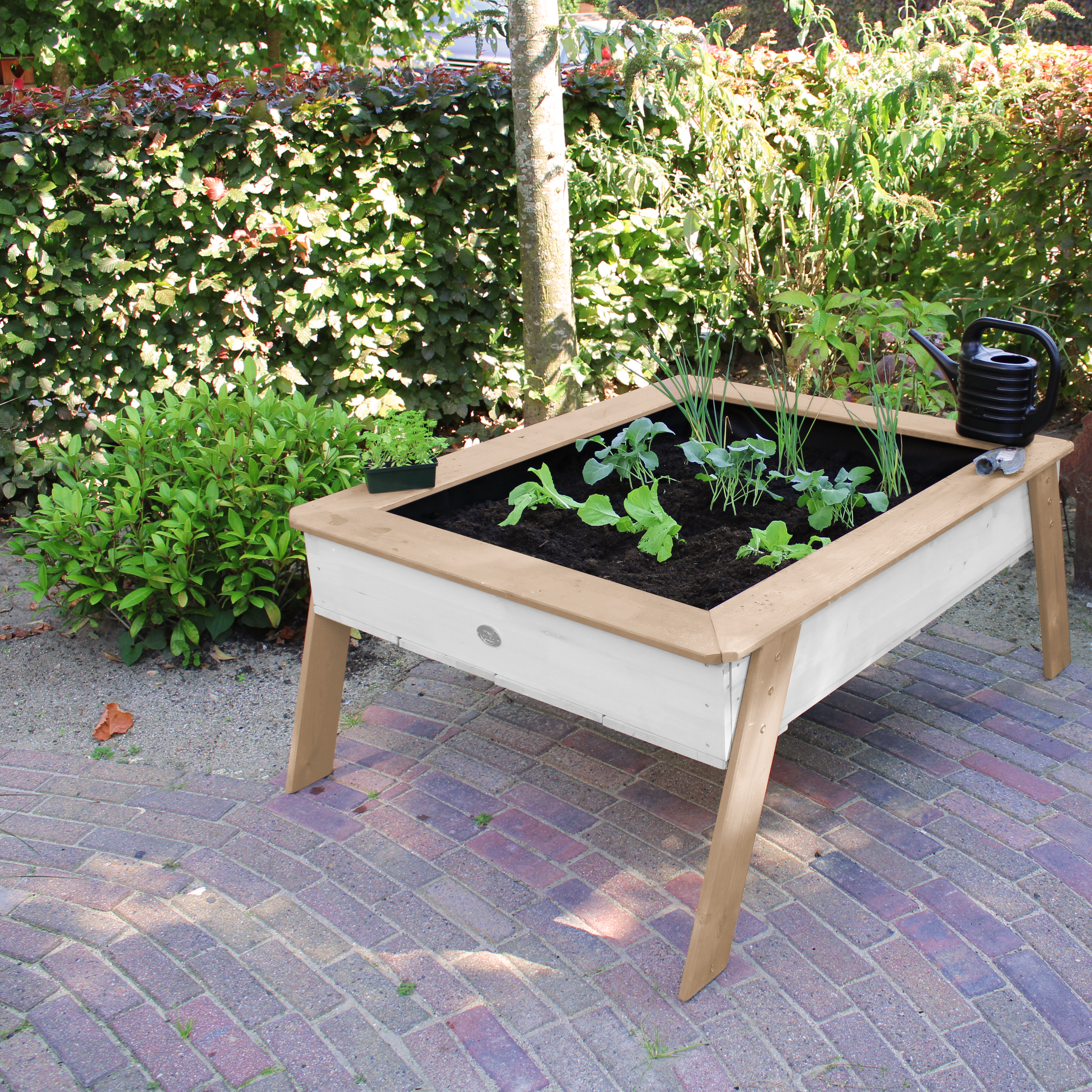AXI Linda Sand & Gardening Table - Brown/White