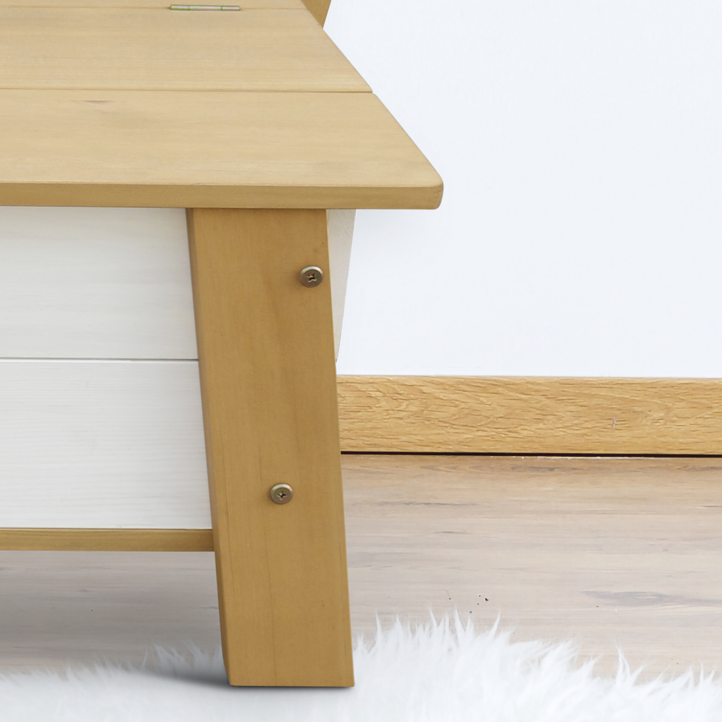 AXI Corky Storage Bench - Brown/White