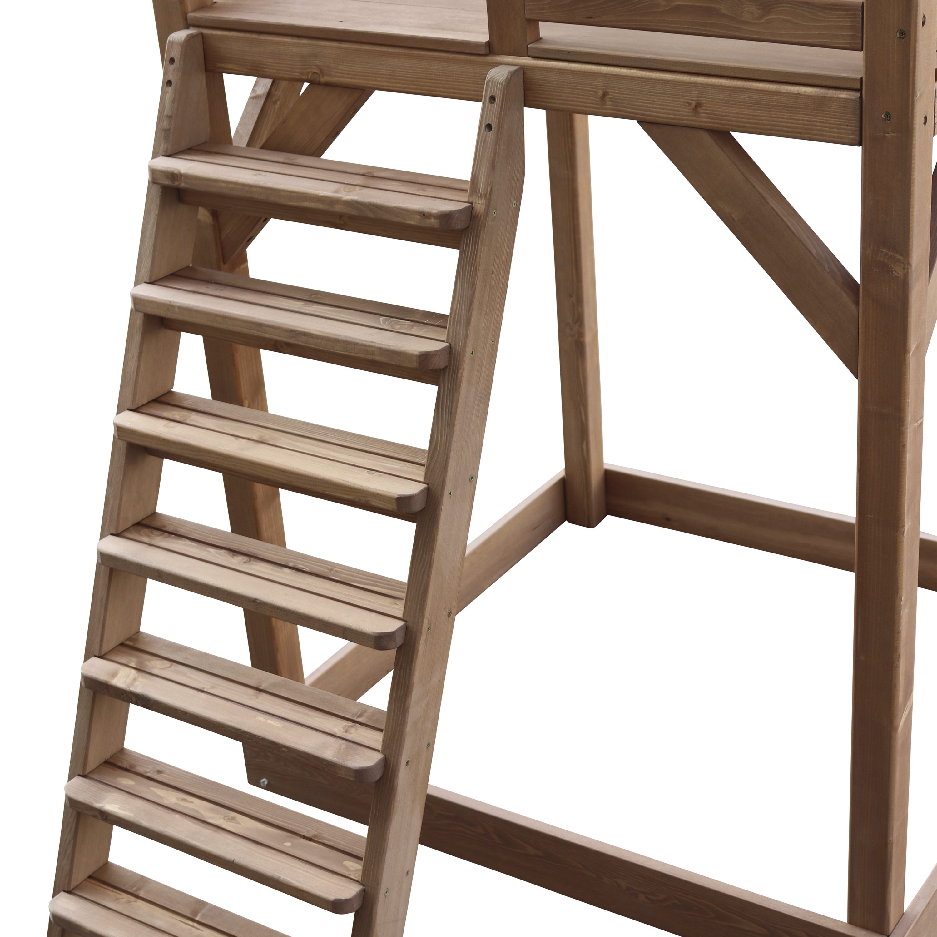 AXI Beach Tower with Double Swing Set Brown - Red Slide