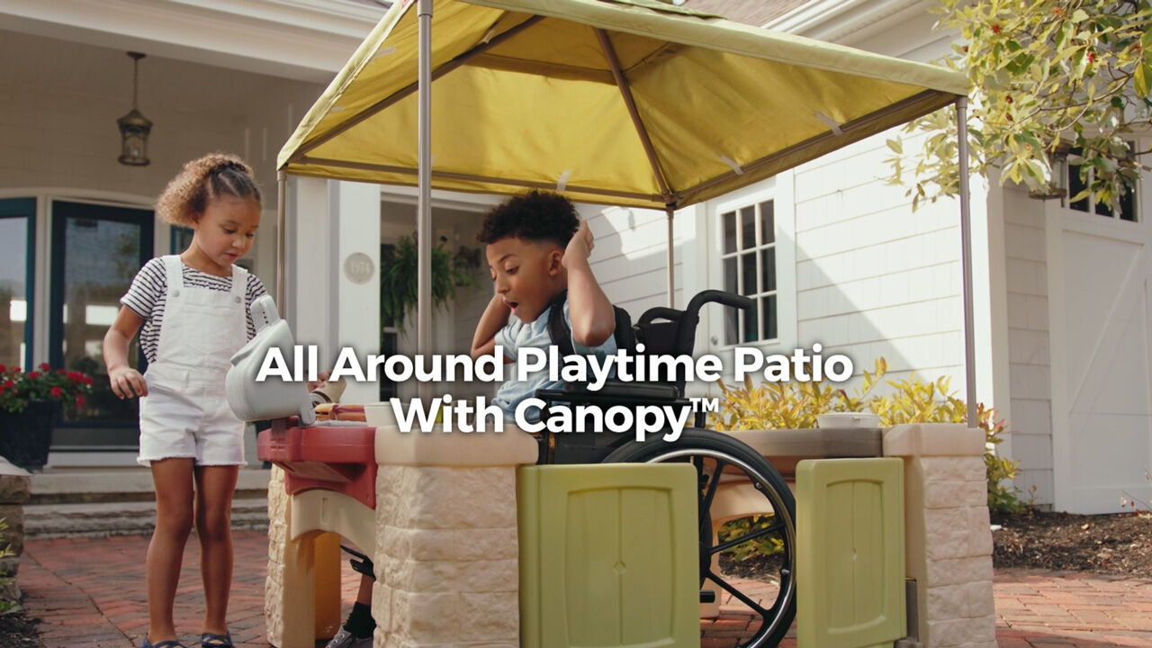 Thumbnail Step2 All Around Playtime Patio with Canopy - Mindervaliden Speelhuisje - Rolstoelvriendelijk