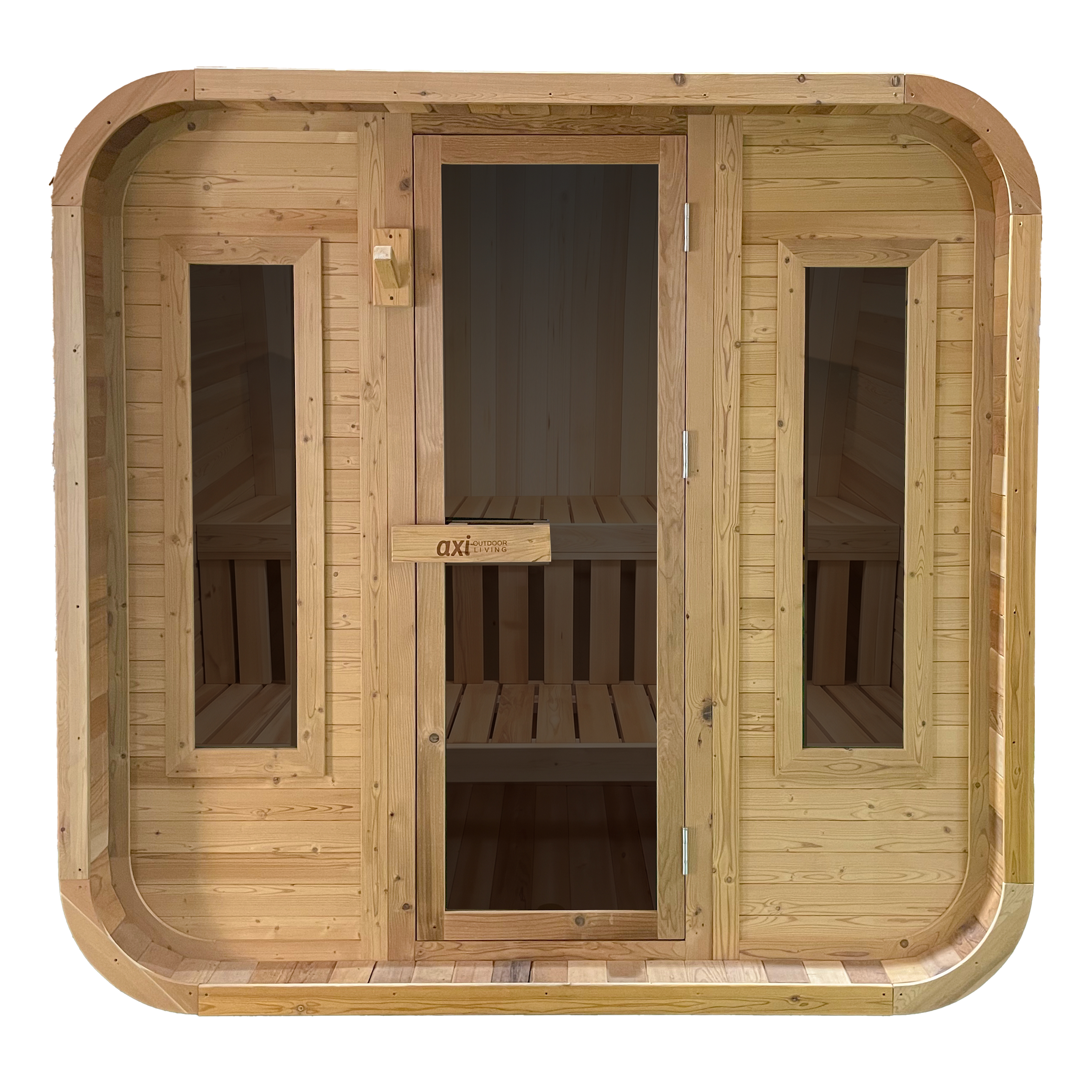 AXI Cube Outdoor Sauna Thermowood XL 4-8 Persons - excl. Sauna Heater