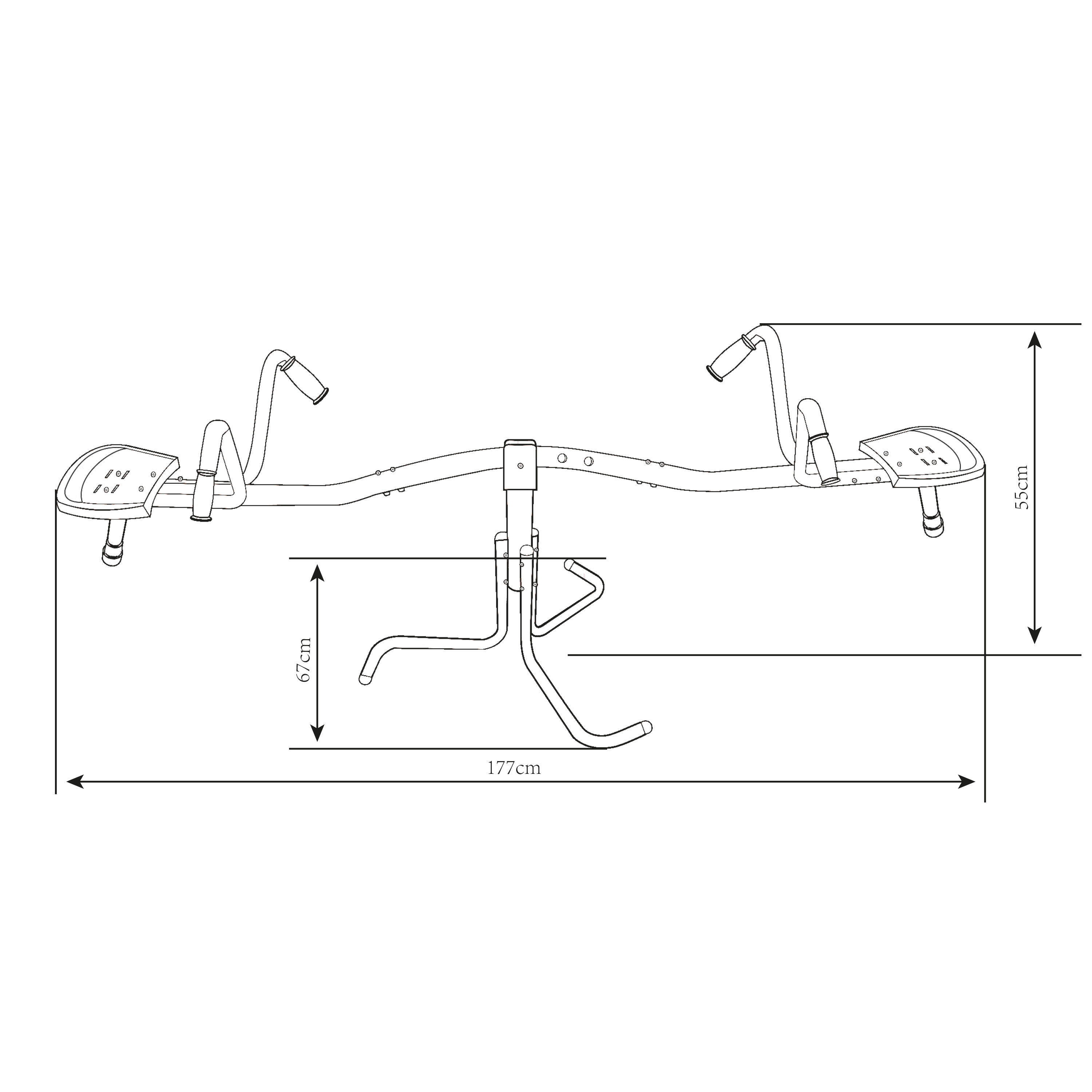 AXI Metal Rotating Seesaw - Anthracite/Cream