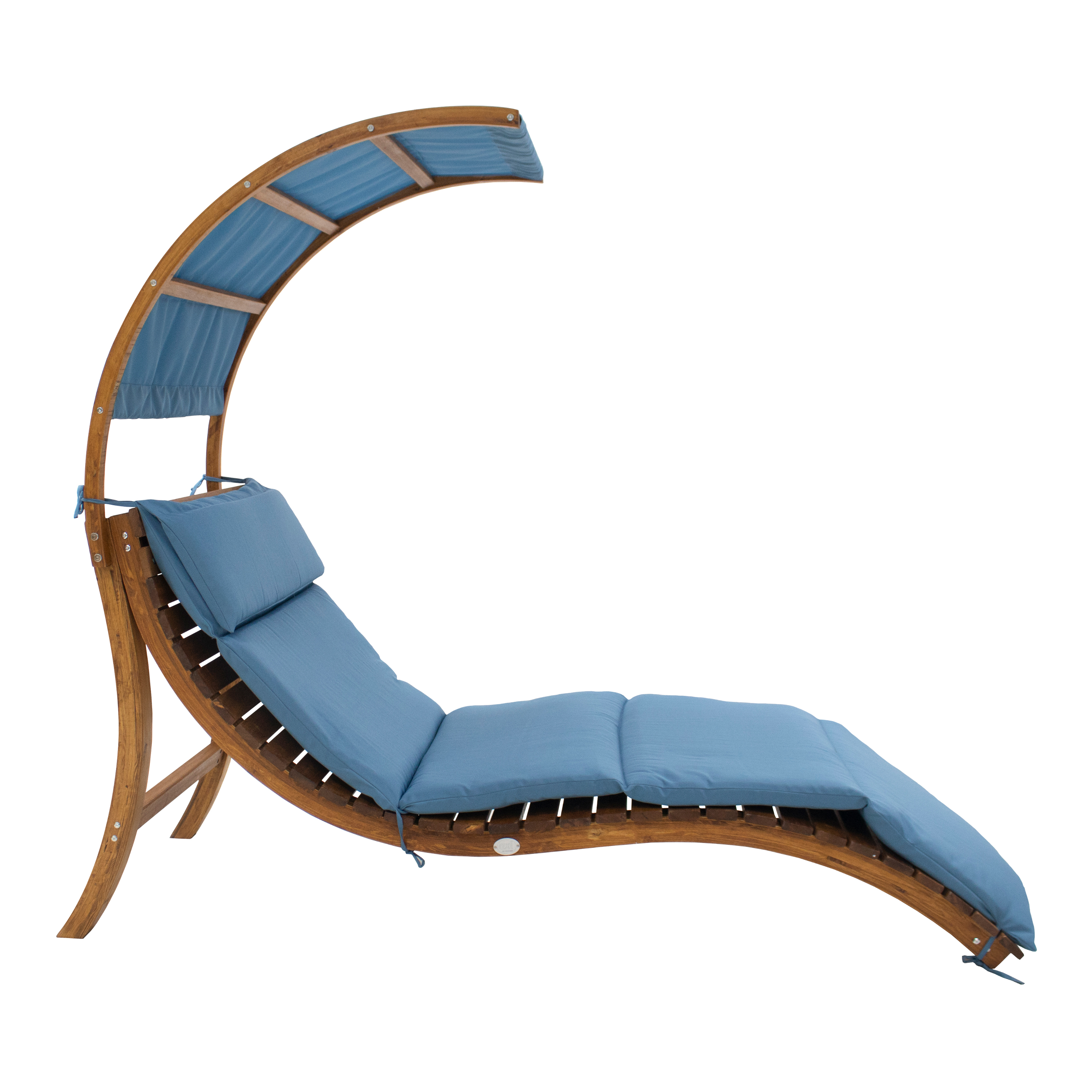 AXI Salina sun lounger with removable canopy Blue