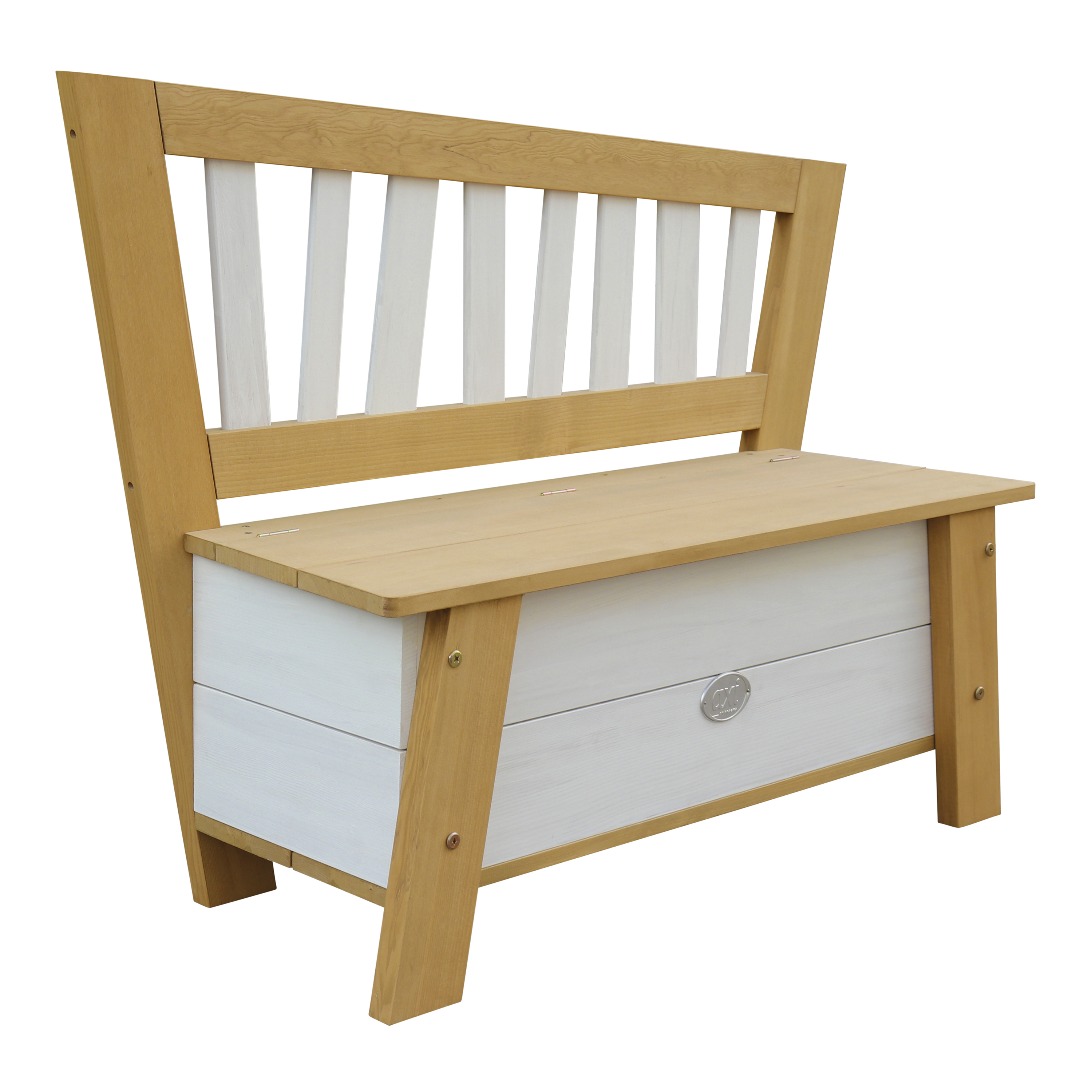 AXI Corky Storage Bench - Brown/White