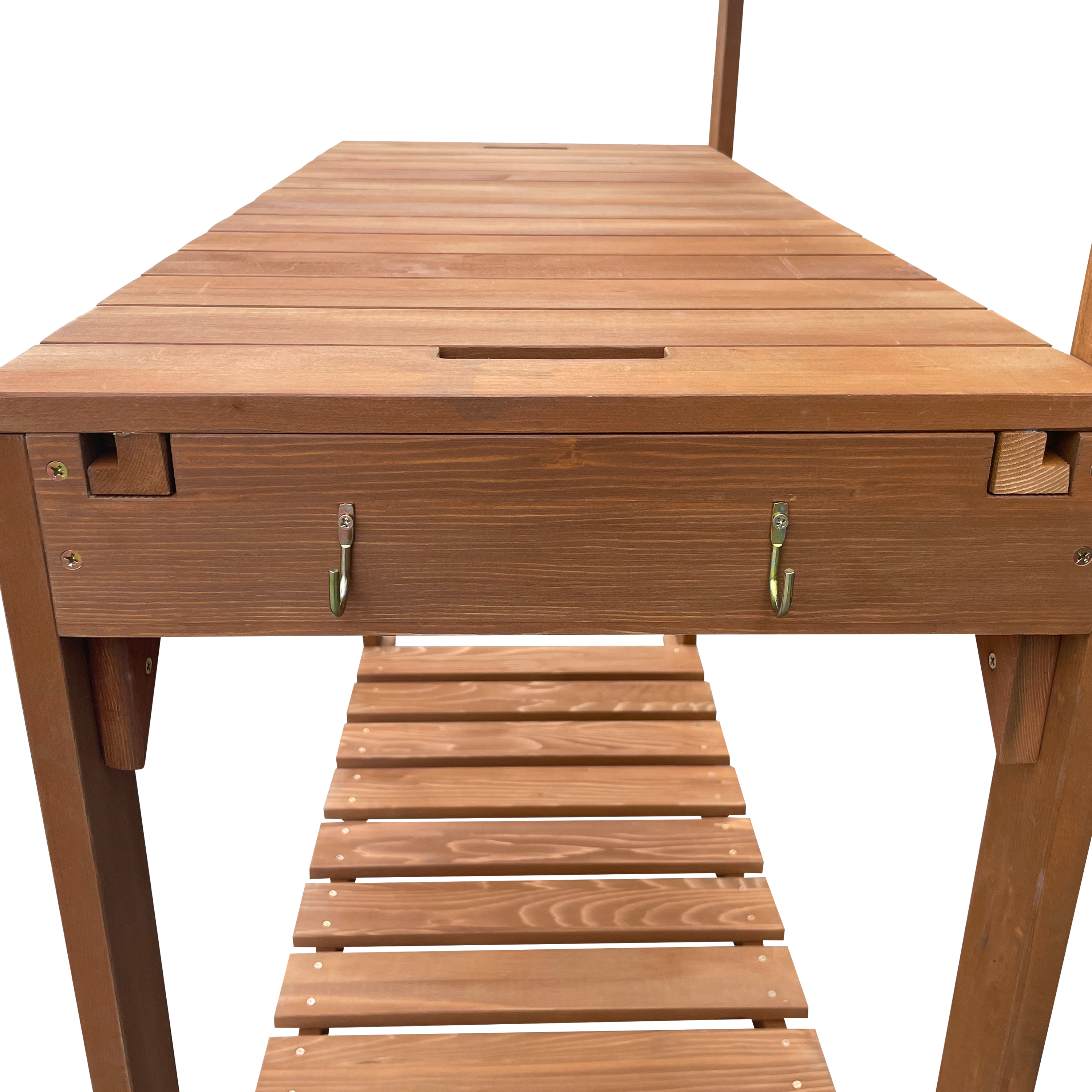 AXI Potting Table with Sliding Worktop Brown