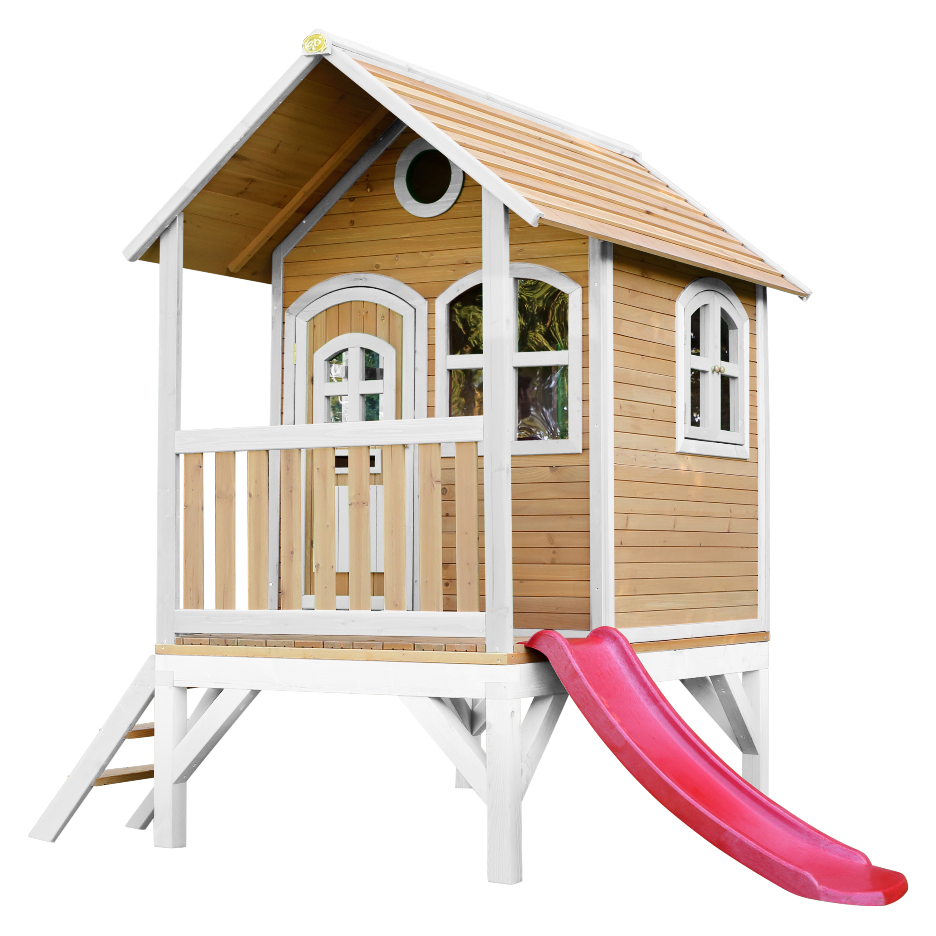 AXI Tom Playhouse Brown/White - Red Slide