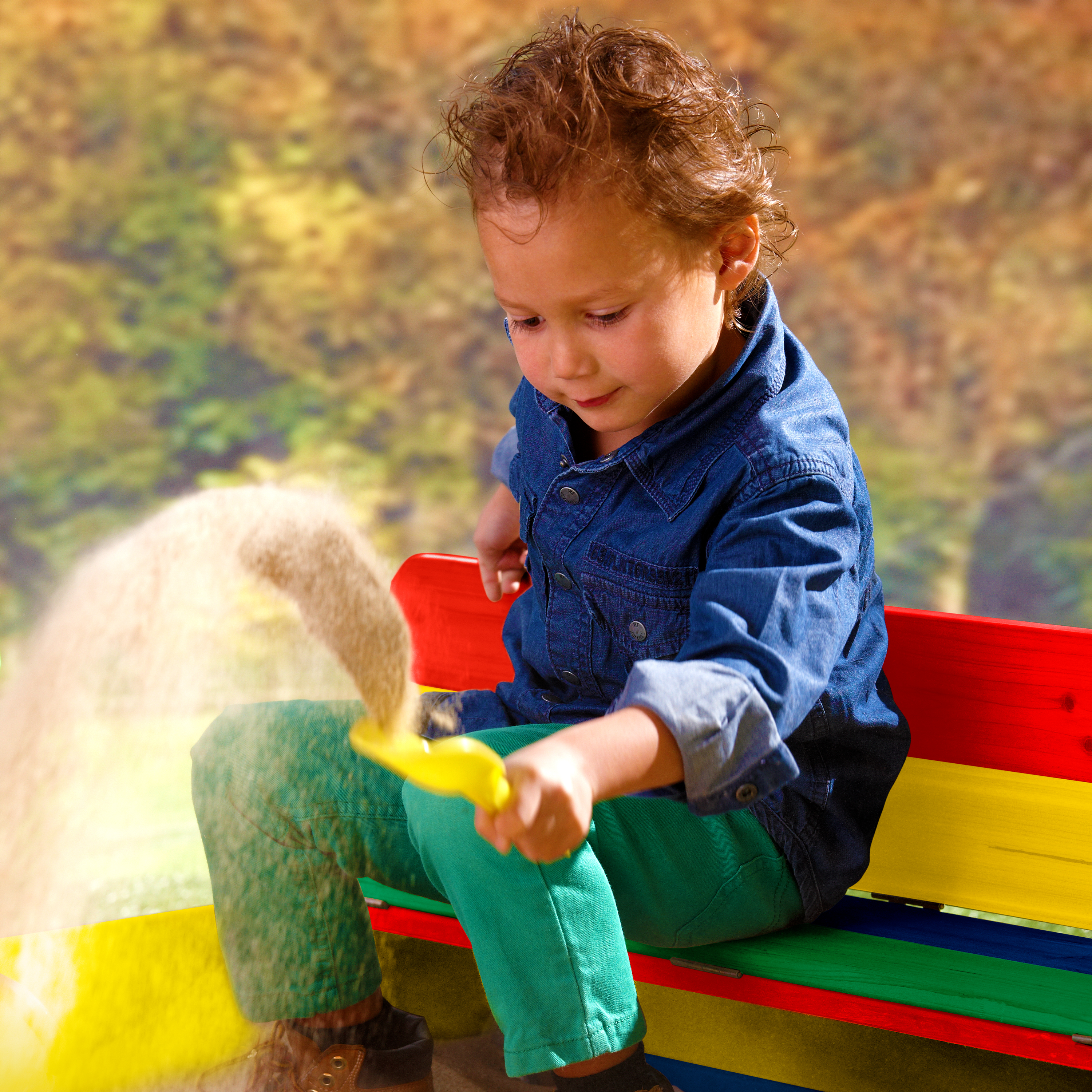 AXI Ella Sandbox - 100 x 95 cm - Rainbow