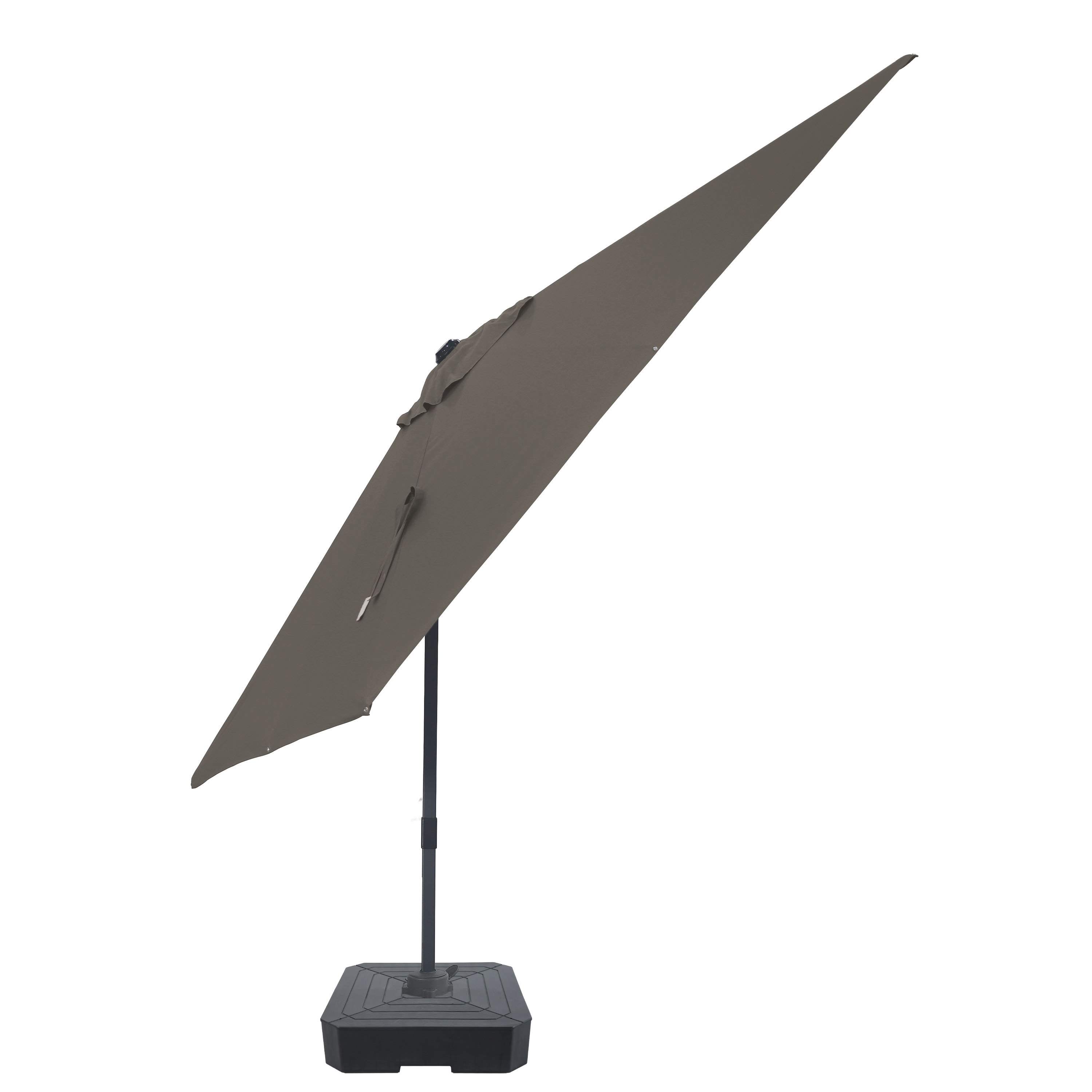 AXI Nyra Cantilever Parasol 200x300 cm incl. fillable parasol base Anthracite/Taupe – Complete Set