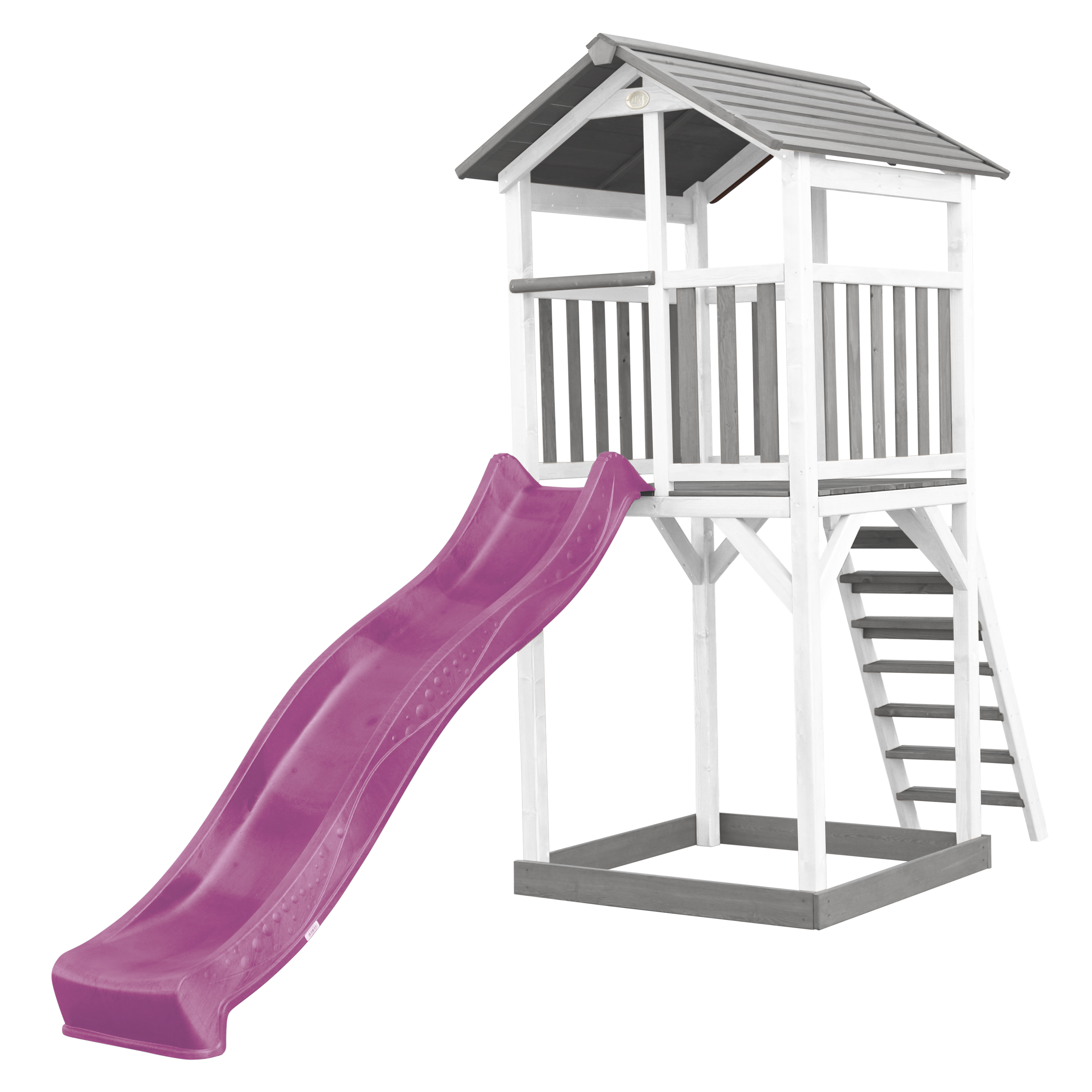 AXI Beach Tower Grey/White - Purple Slide