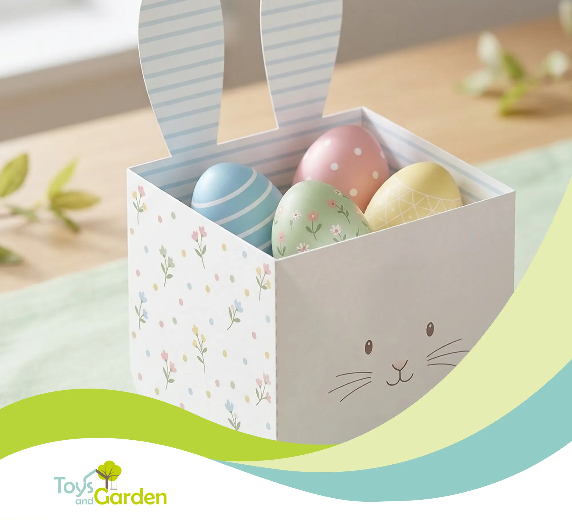 Hacer una cesta de Pascua con plantilla: perfecta para la búsqueda de huevos