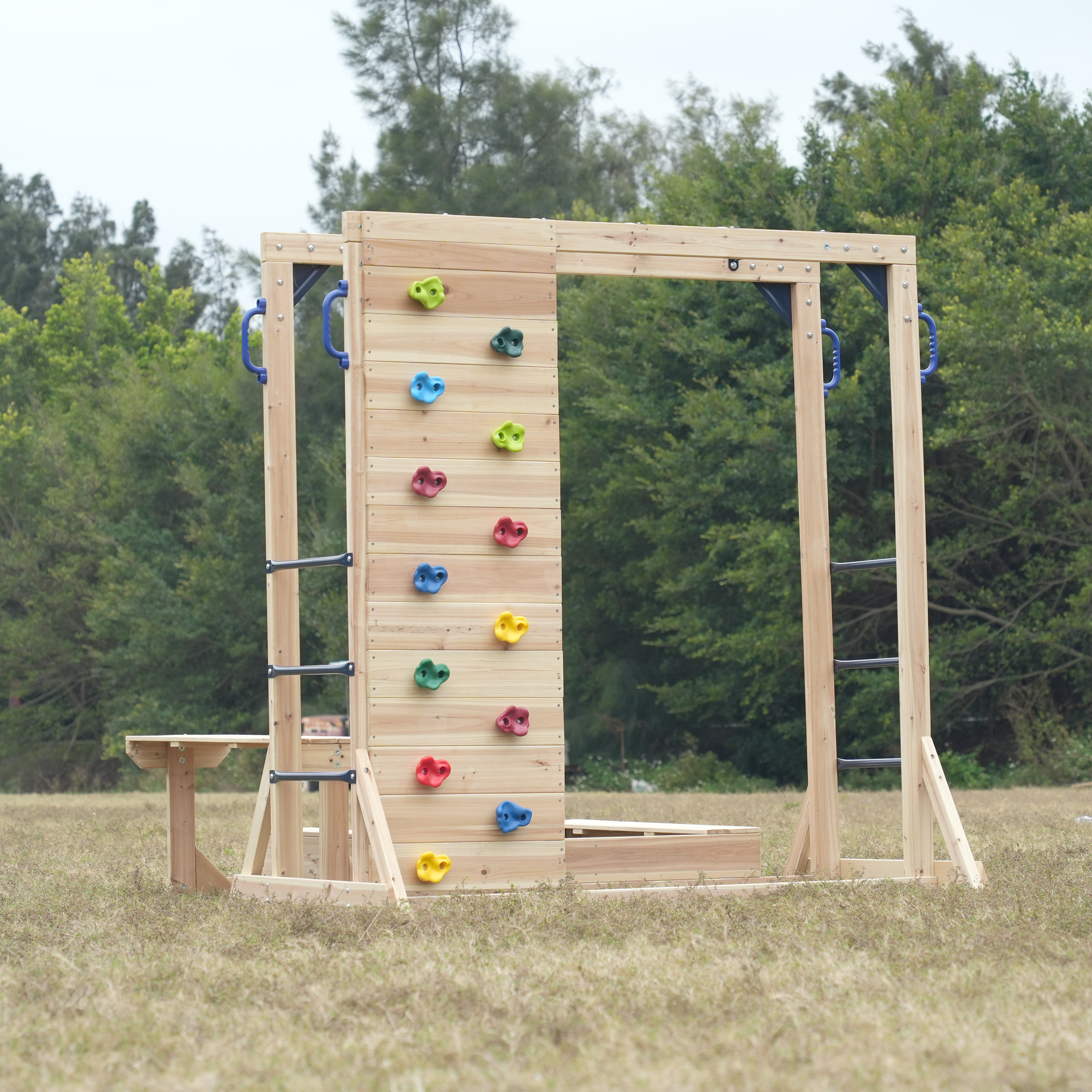 AXI Dex Climbing Frame with Sandbox. Monkey Bars and Picnic Table