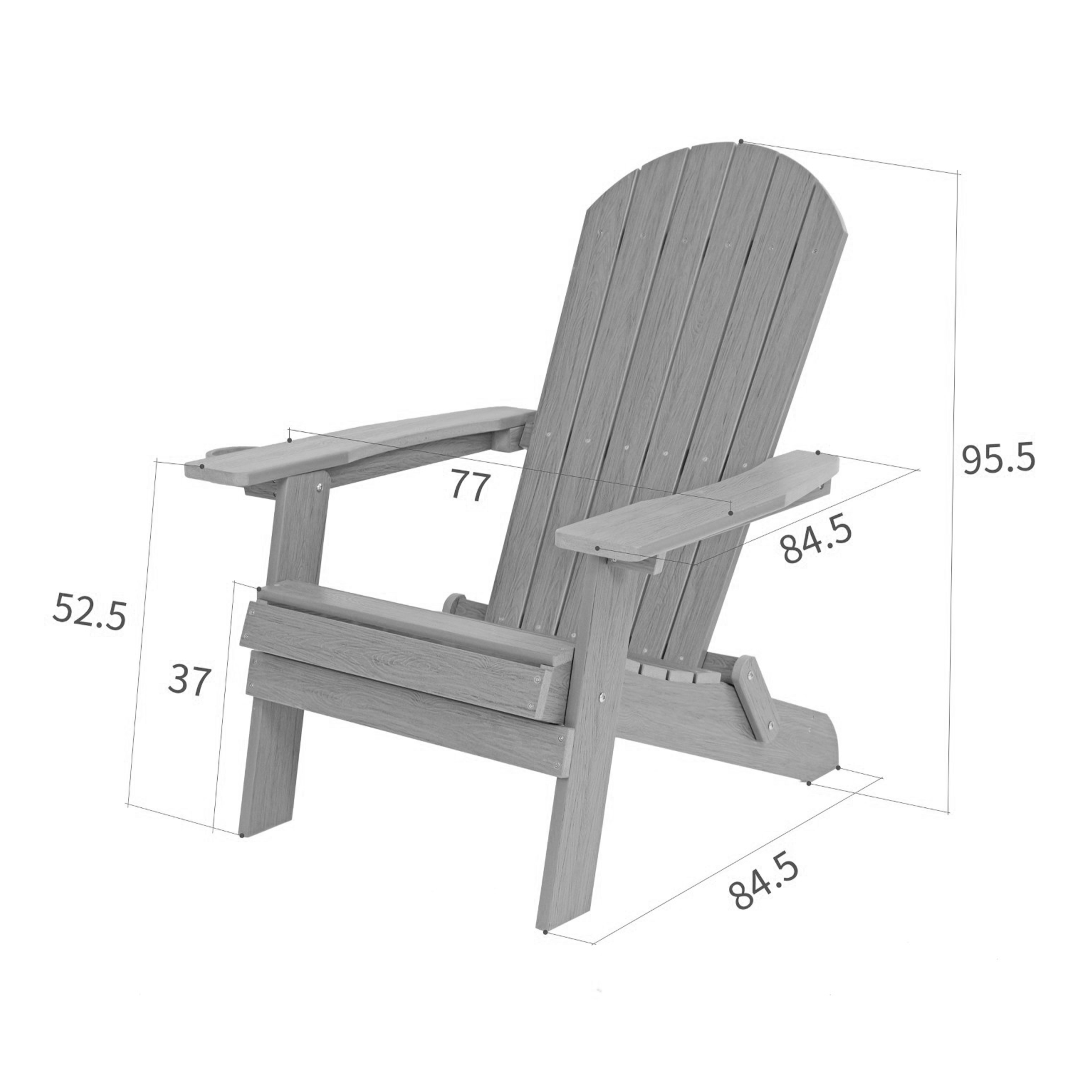 AXI Claire Folding Adirondack Chair Plastic Pastel Green