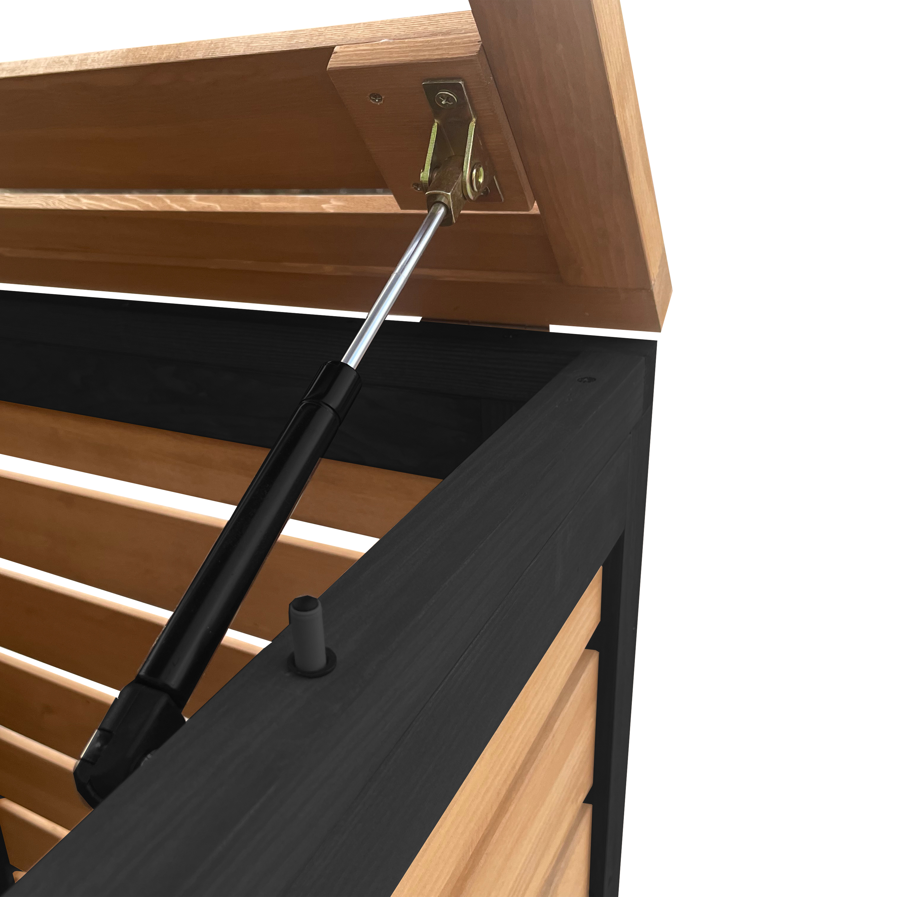 AXI Lex Wooden Bin Storage Brown/Black - 4 bins