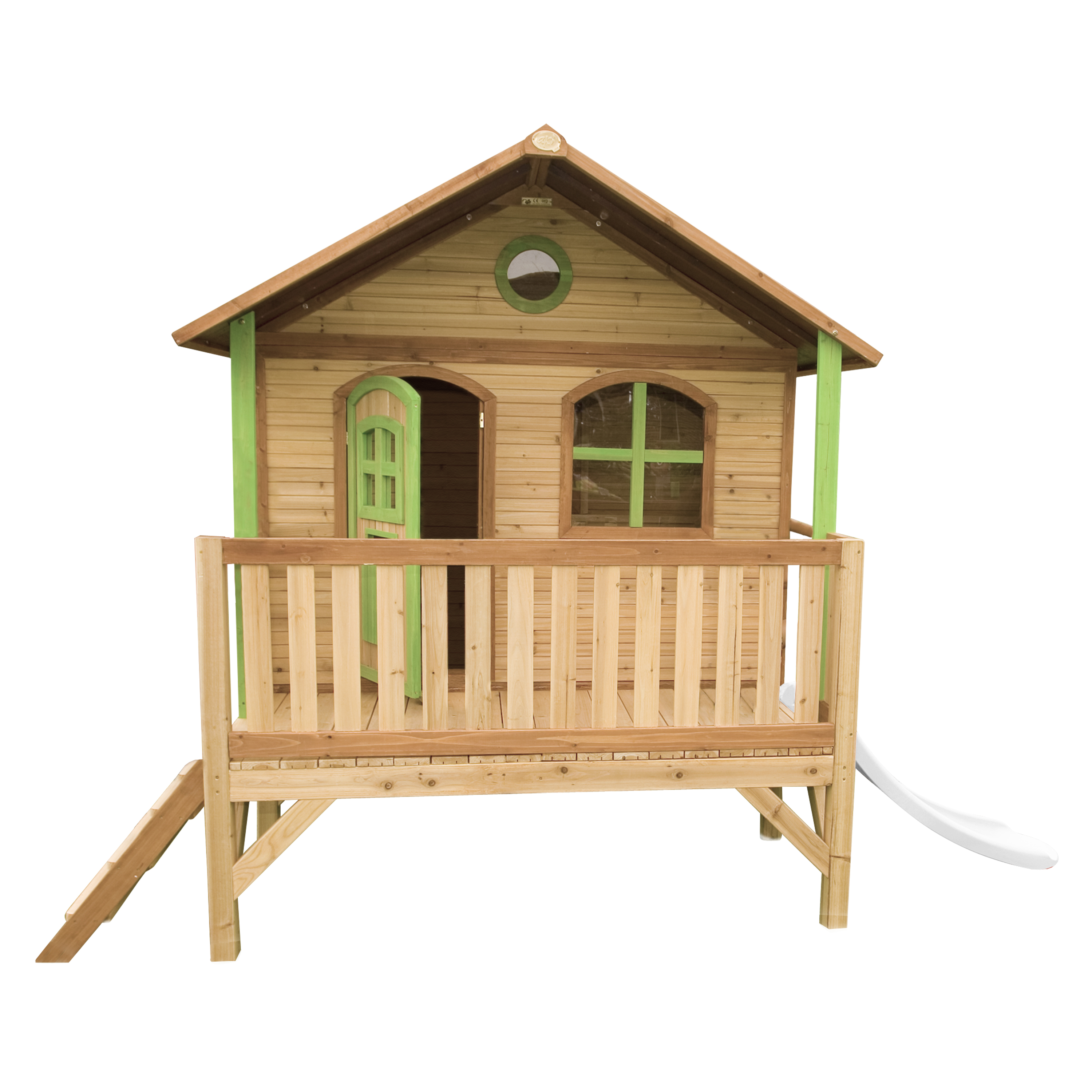 AXI Stef Playhouse Brown/Green - White Slide