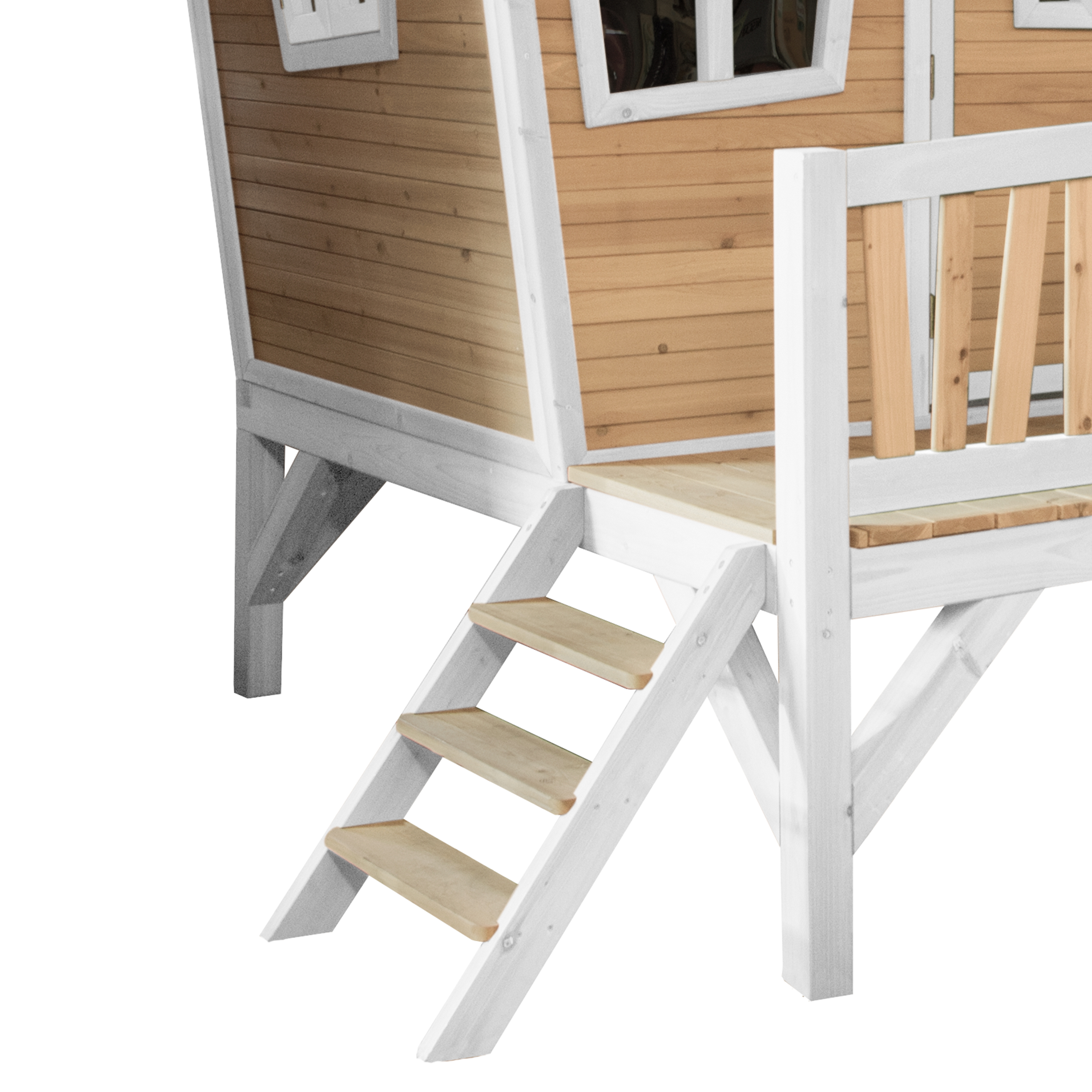 AXI Emma Playhouse Brown/White - Red Slide