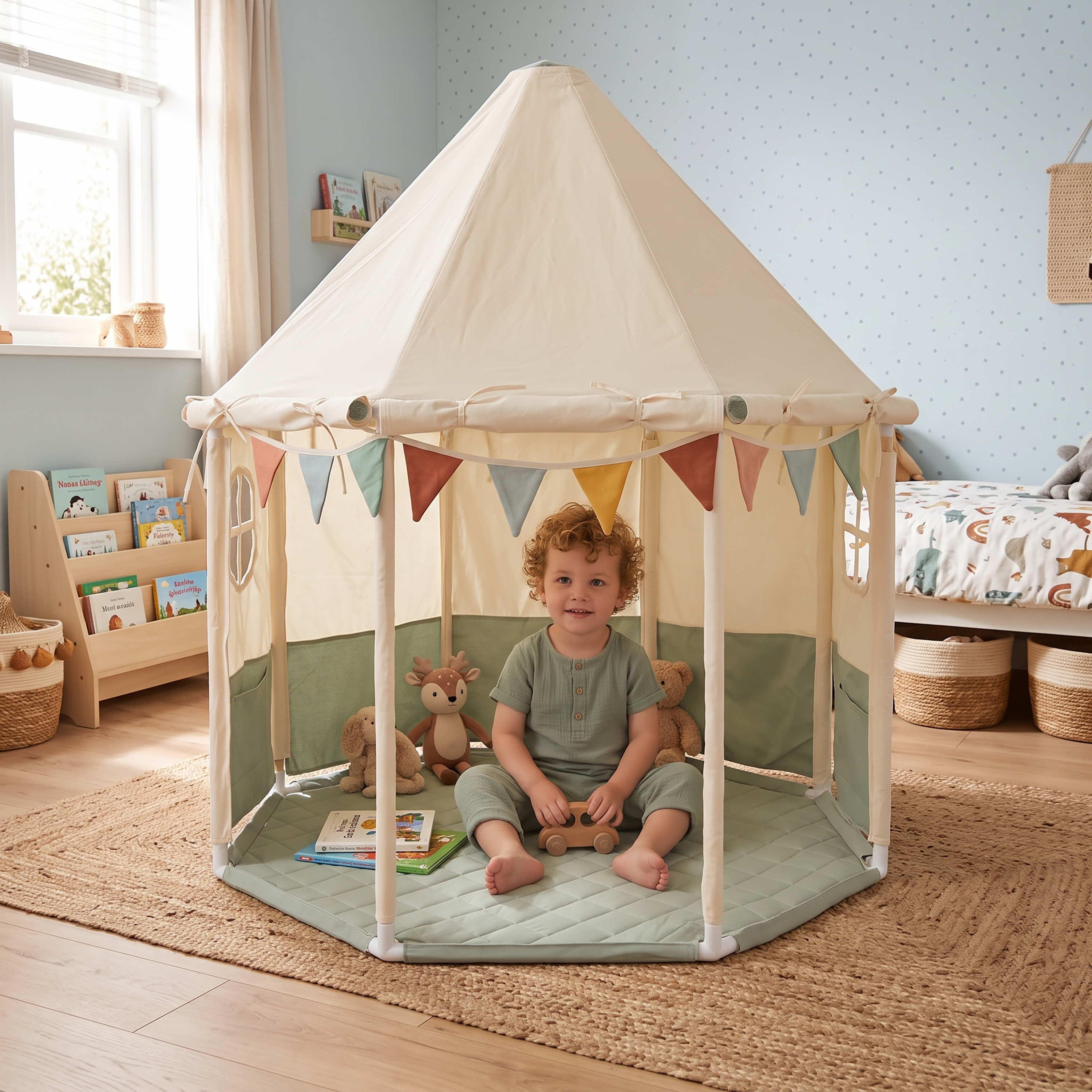 Sunny Kiki Play Tent - Sage Green