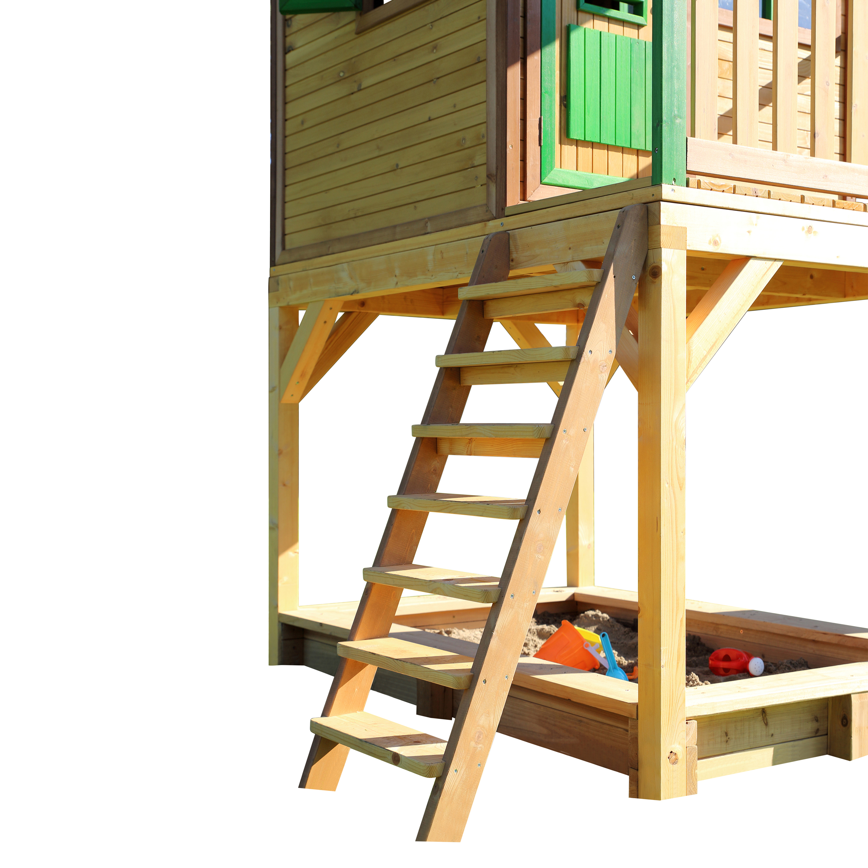 AXI Sarah Playhouse Brown/Green - White Slide