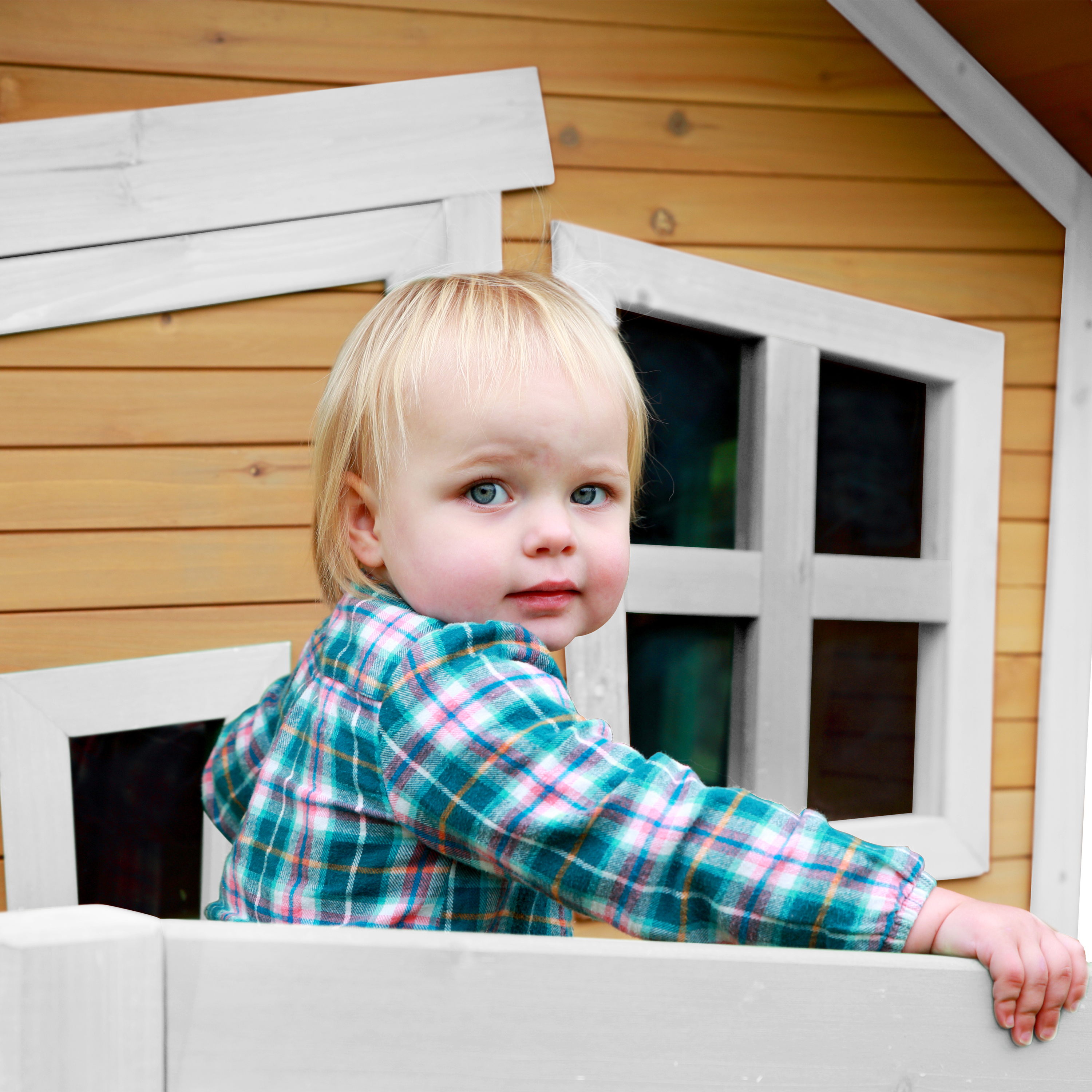 AXI Robin Playhouse Brown/White - White Slide