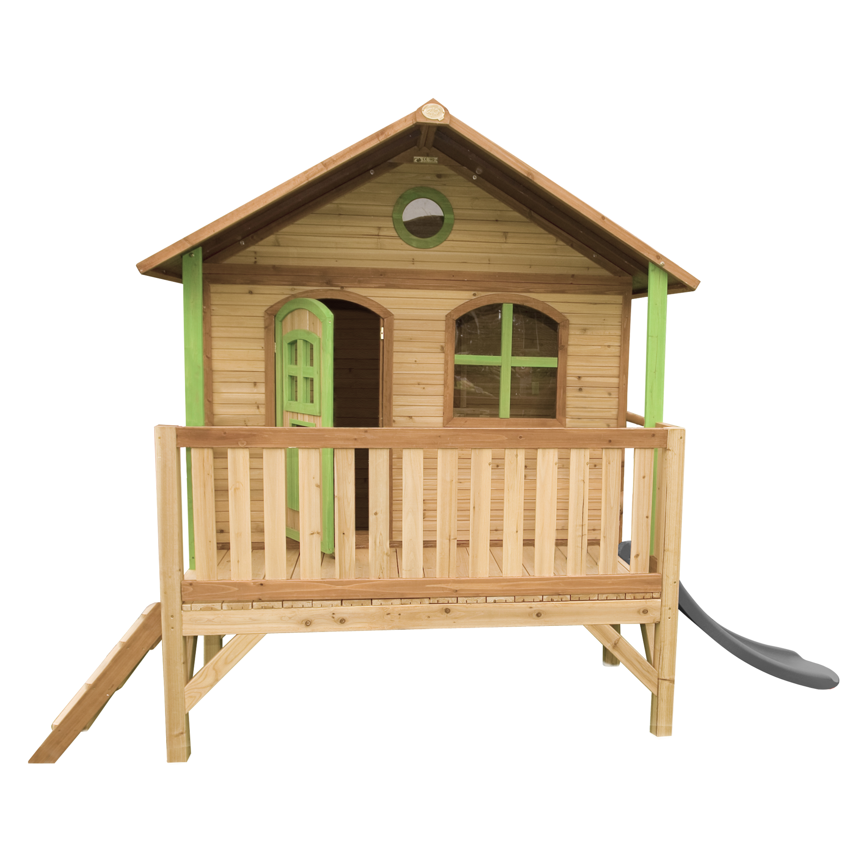 AXI Stef Playhouse Brown/Green - Grey Slide