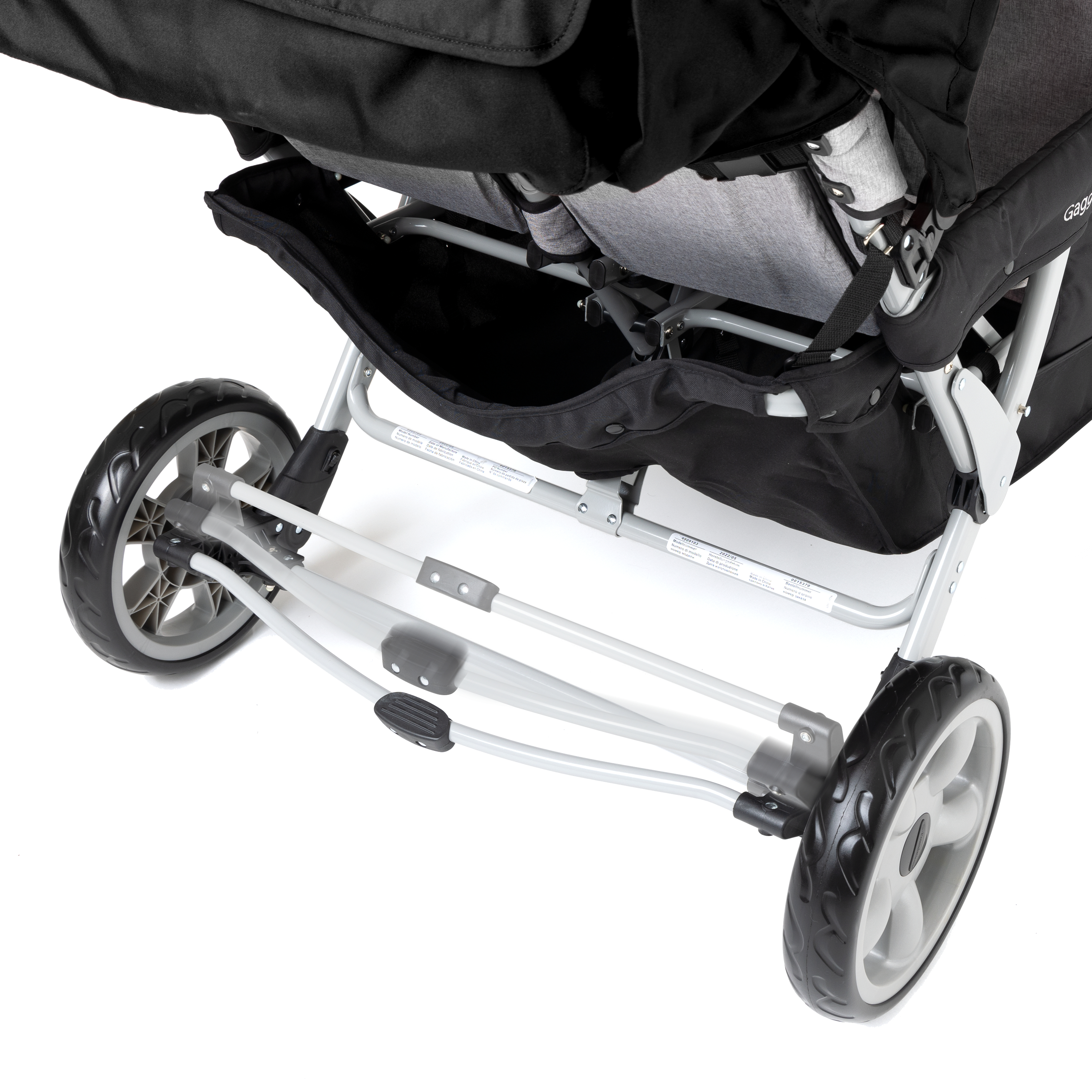 Gaggle Jamboree Folding Stroller for 6 children - Black