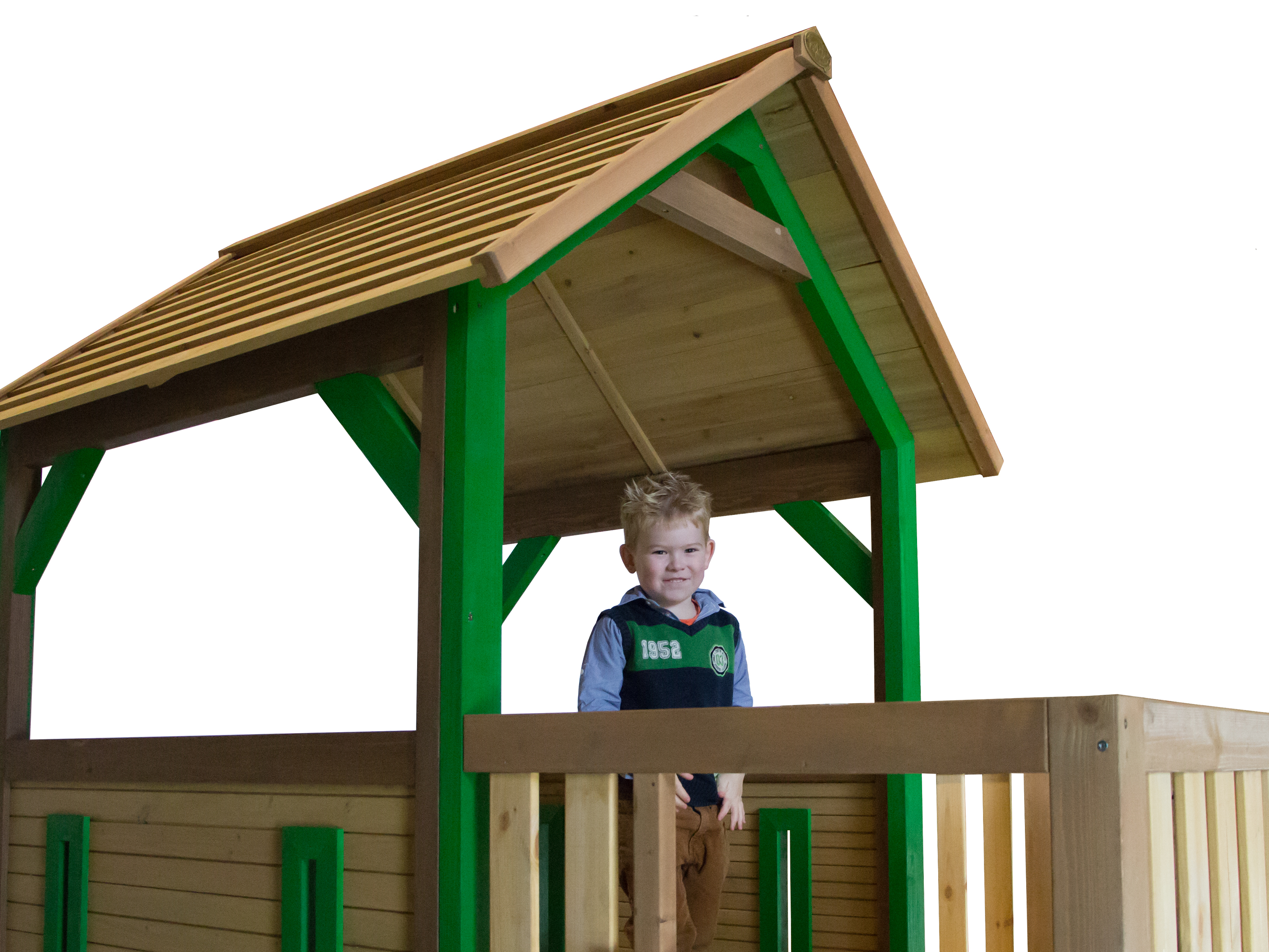AXI Liam Playhouse Brown/Green - White Slide
