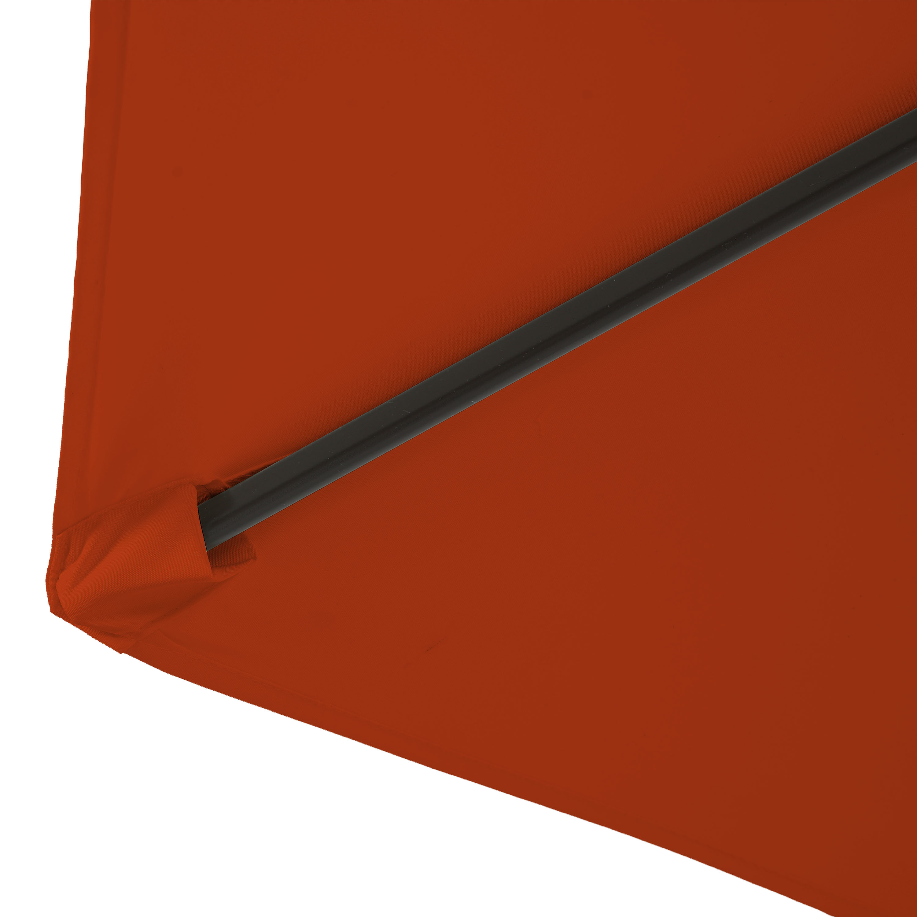 AXI Noor Centre Pole Parasol Ø 300cm Oak-look/Terracotta