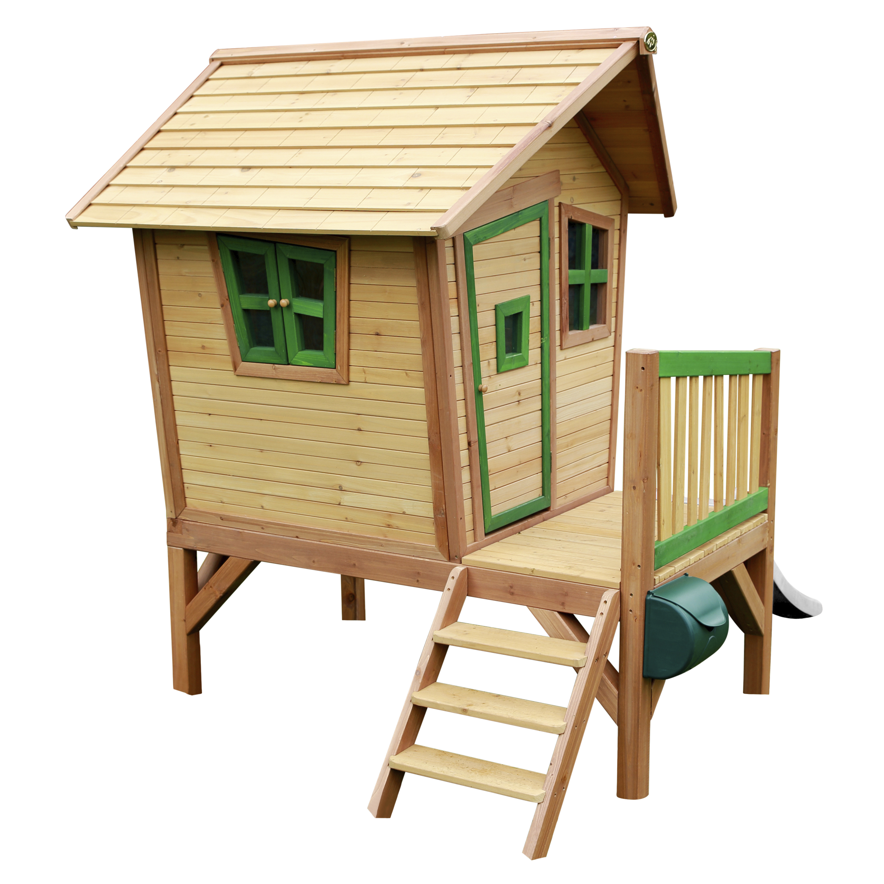 AXI Robin Playhouse Brown/Green - White Slide
