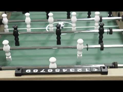 Mesa de futbolín Cougar Spin Kick roble/negro