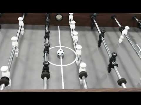 Mesa de futbolín Cougar Striker marrón oscuro/negro