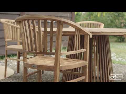 AXI Talia Sillas de jardín de teca – Juego de 2 unidades