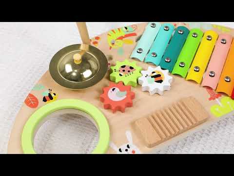Tooky Toy Tablero musical de madera con xilófono